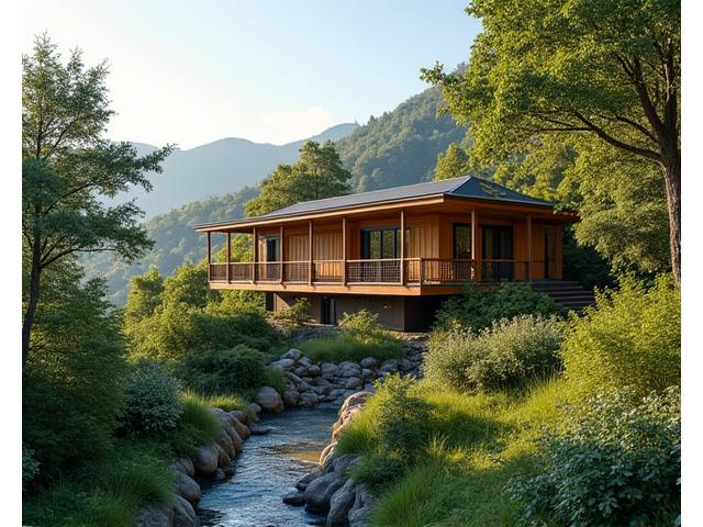 Eco-friendly sustainable tourism lodge